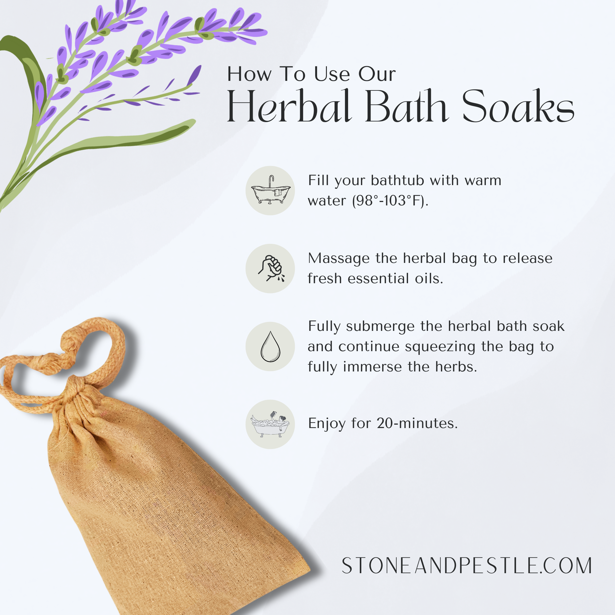 how to use lemon bath soak stone and pestle